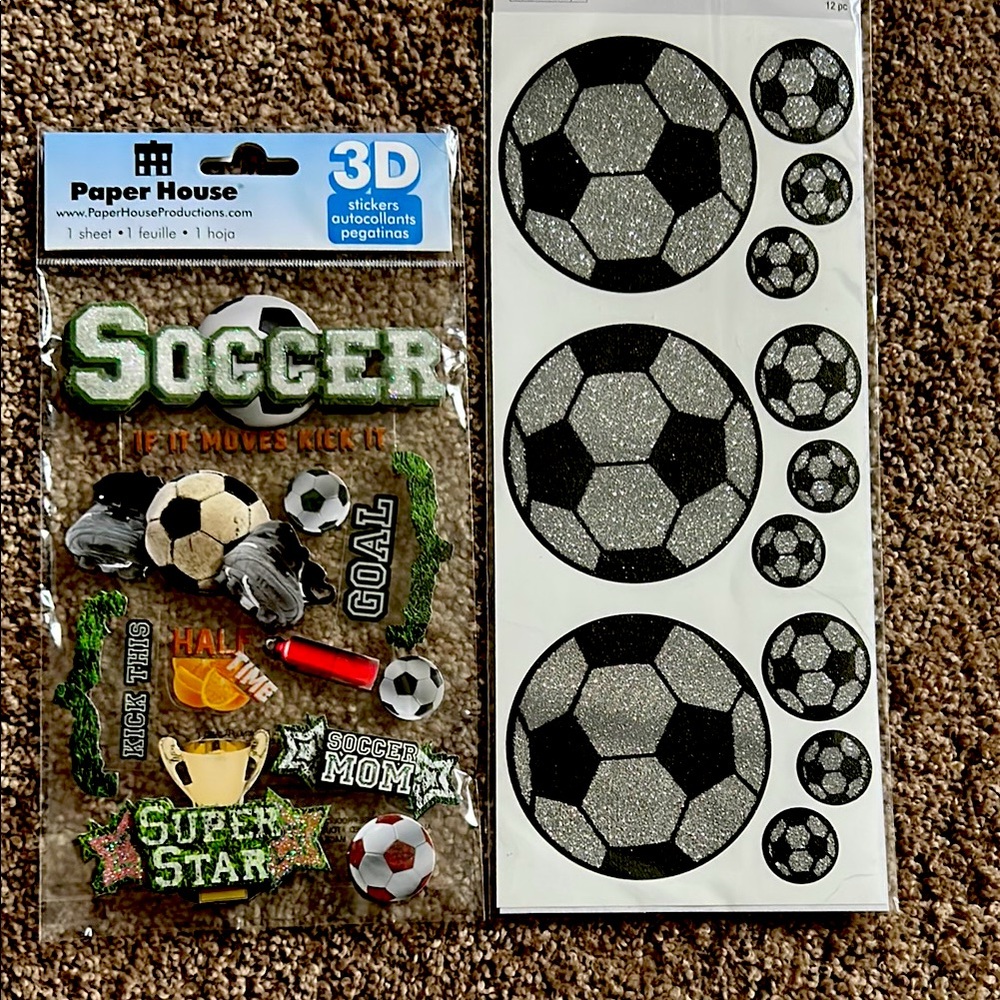 Soccer Themed Sticker Set